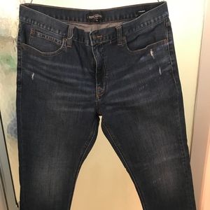 J. Crew Mens Mercantile Flex Dark Blue Straight